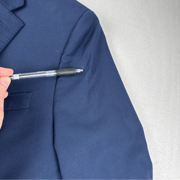 Lauren Ralph Lauren Mens Navy Blue Blazer 40R Gold Buttons Classic Wool Blend - Picture 13 of 15